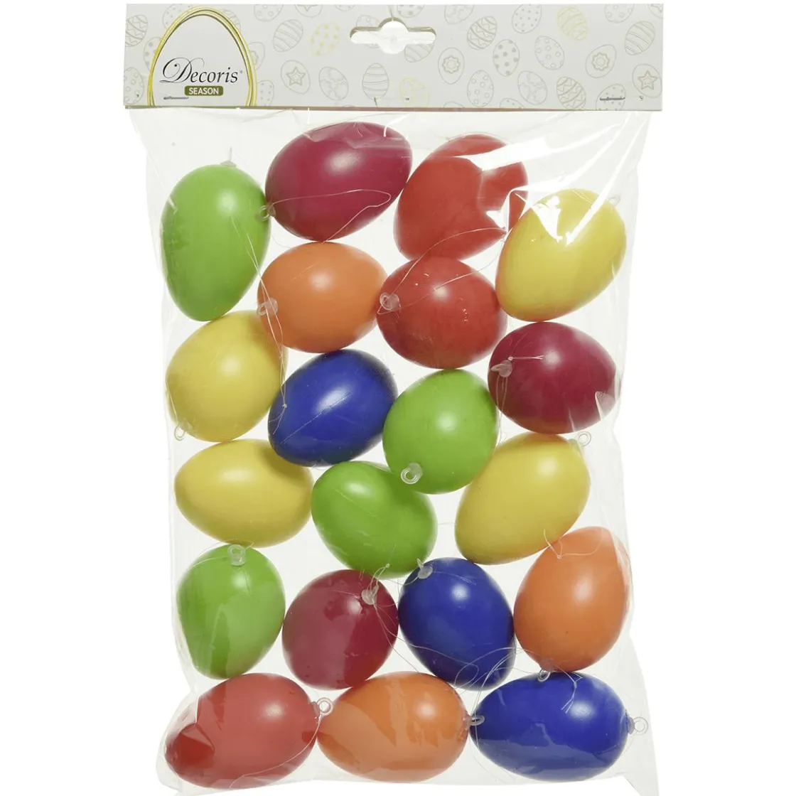 DecoWoerner Decoración De Pascua>20 Huevos De Pascua De Colores Para Colgar
