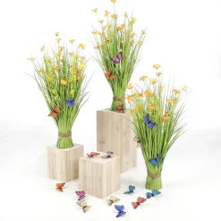 DecoWoerner Decoración De Animales|Decoración De Primavera>6 Mariposas Decorativas Con Clip De Colores 9 Cm