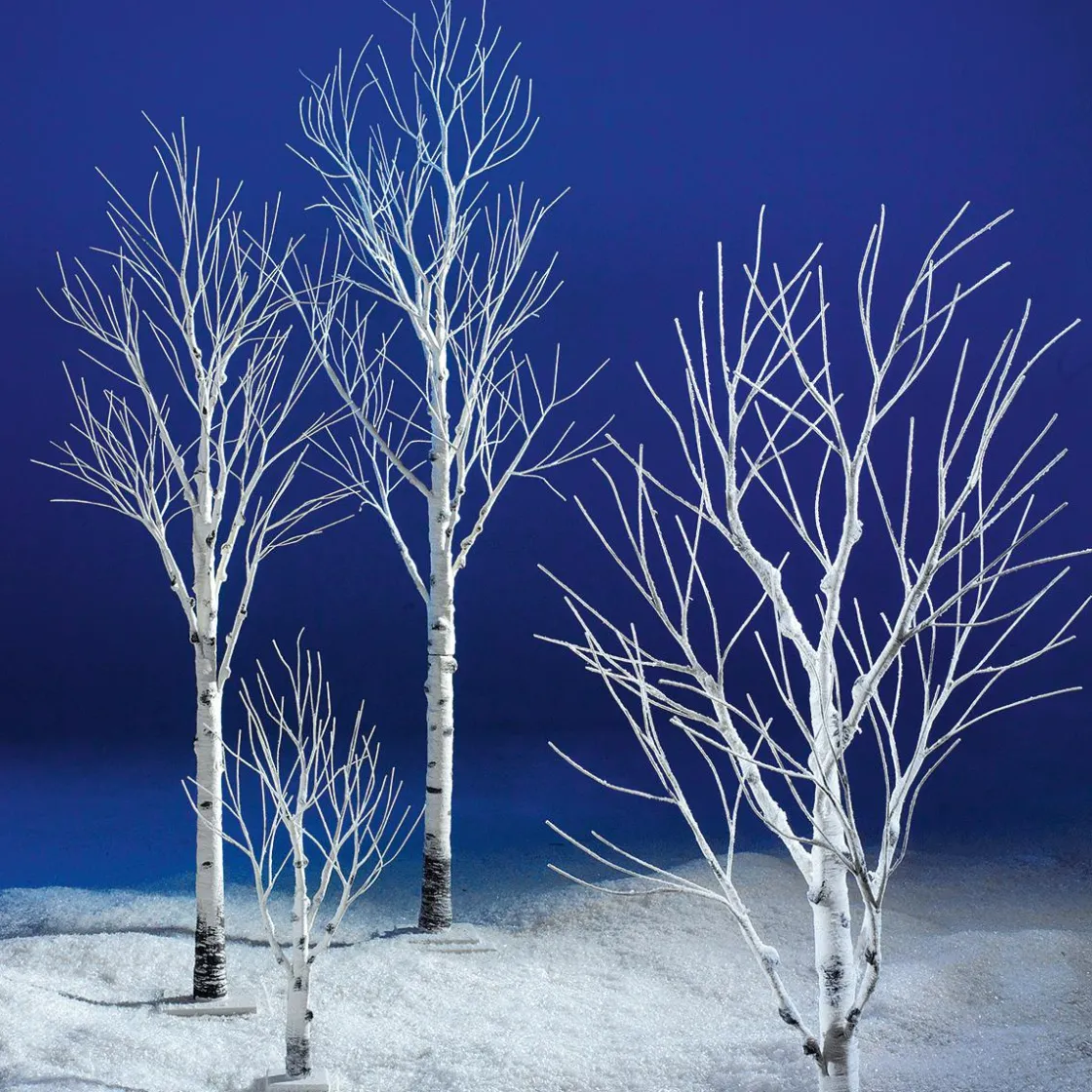 DecoWoerner Decoración De Invierno|Árboles Artificiales>Abedul Artificial, 125 Cm