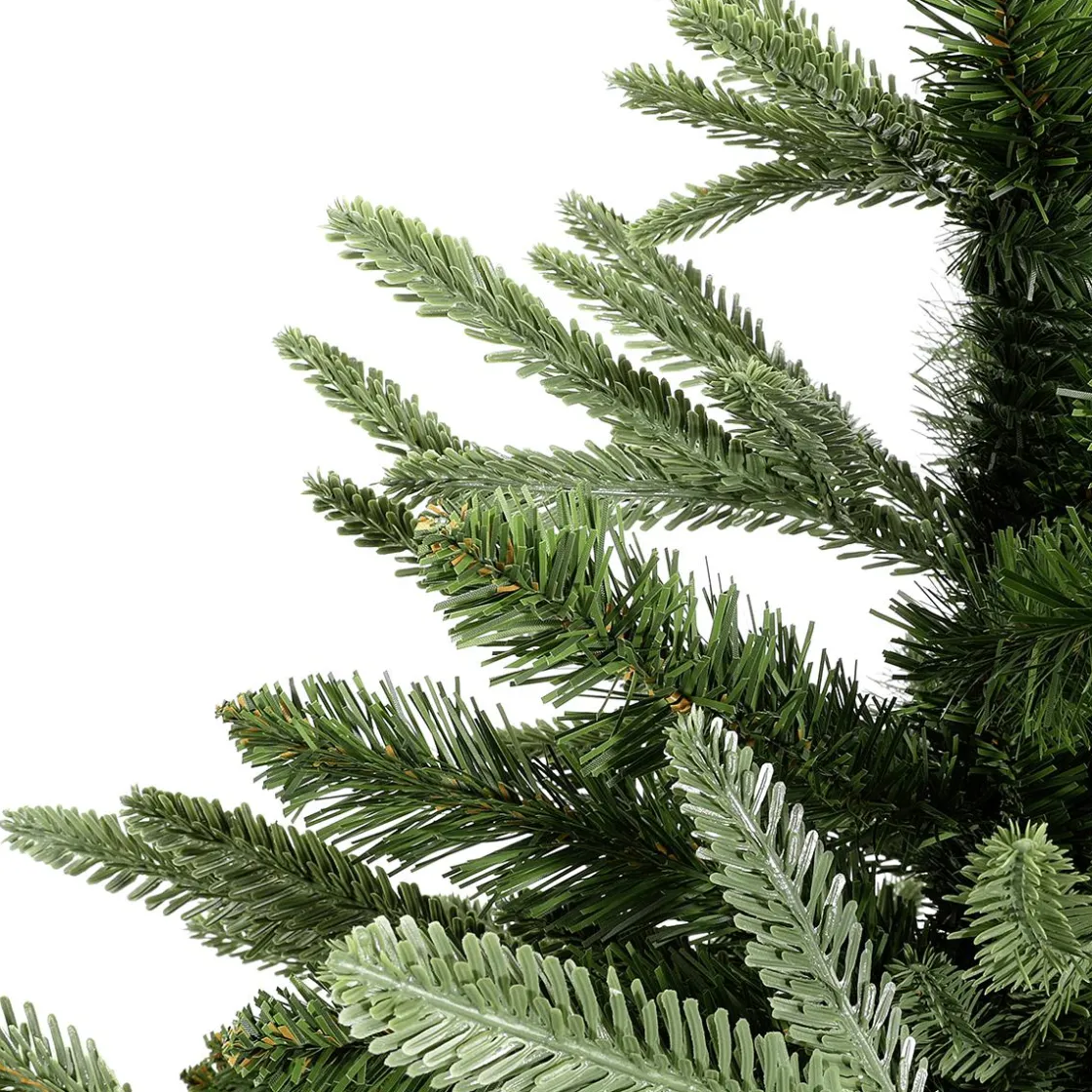 DecoWoerner Árboles De Mesa Y Ramas De Abeto|Árboles De Navidad Artificiales>Abeto Artificial En Un Cubo De Madera