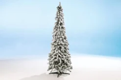 DecoWoerner Árboles De Navidad Artificiales>Abeto Artificial, Estrecho, Cubierto De Nieve 210 Cm