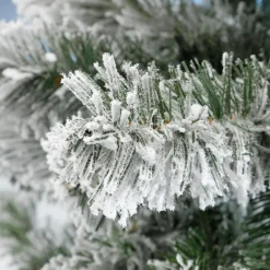 DecoWoerner Árboles De Navidad Artificiales>Abeto Artificial Estrecho Nevado De 180 Cm
