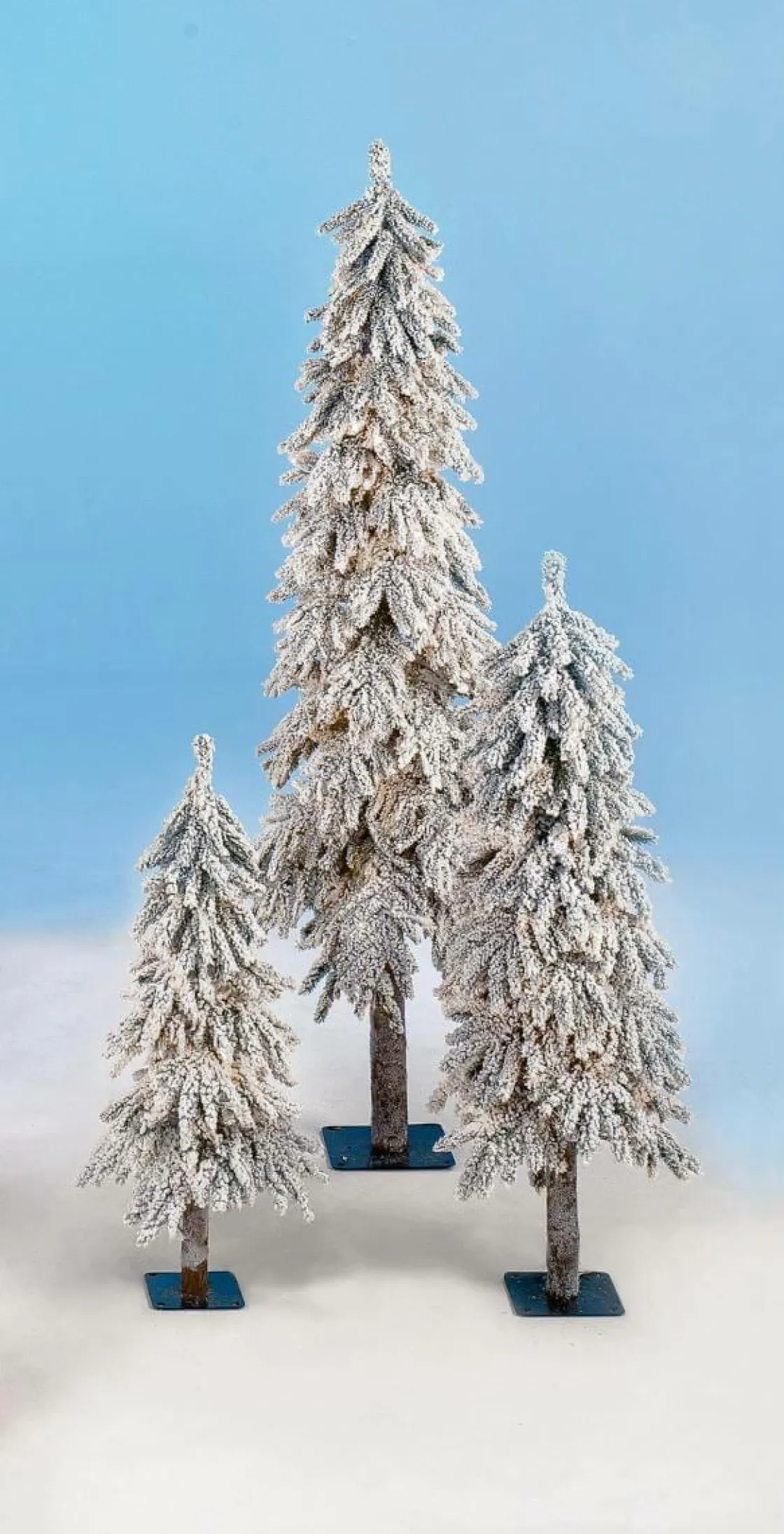 DecoWoerner Árboles De Mesa Y Ramas De Abeto|Árboles De Navidad Artificiales>Abeto Artificial Nevado Abeto Alpino 60 Cm