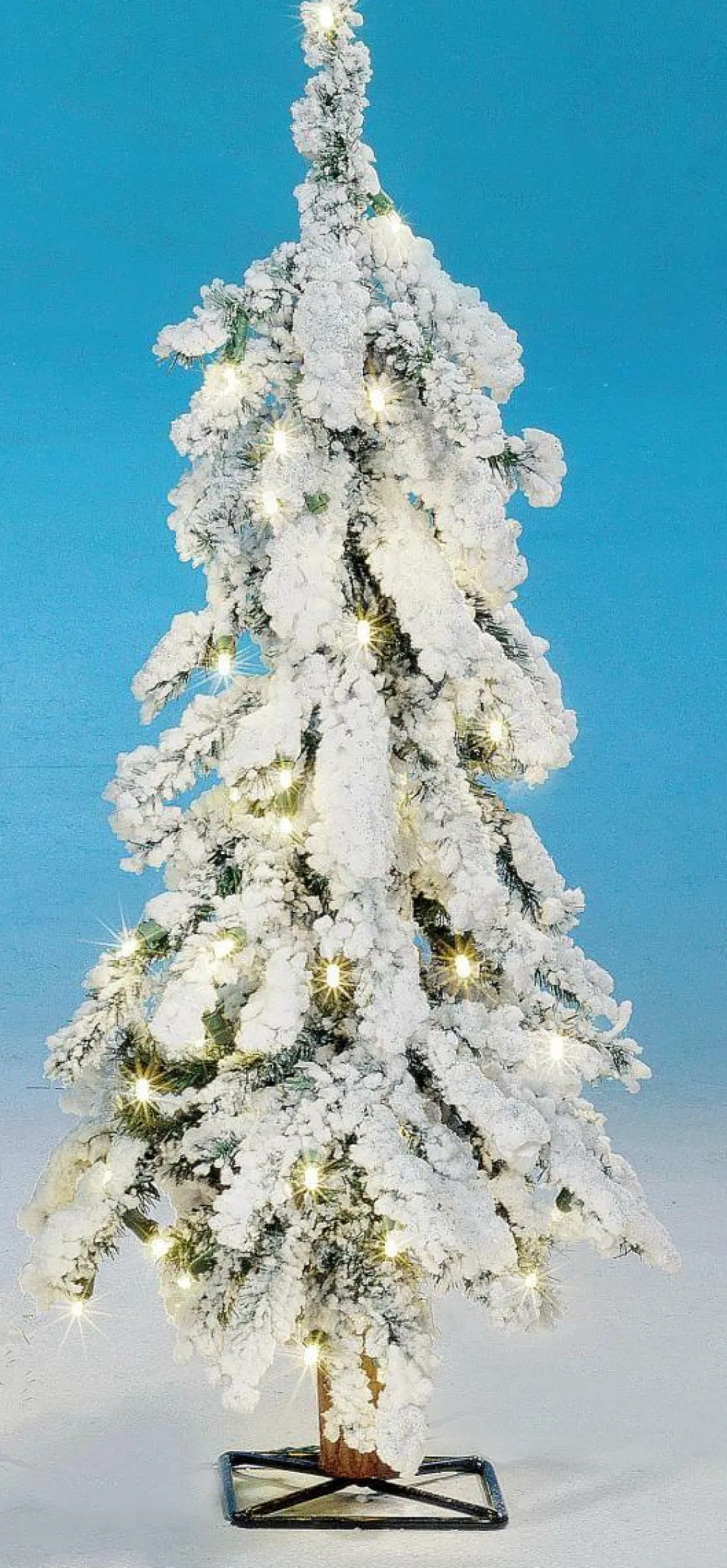 DecoWoerner Árboles De Mesa Y Ramas De Abeto|Árboles De Navidad Artificiales>Abeto Artificial Nevado Con LED 60 Cm