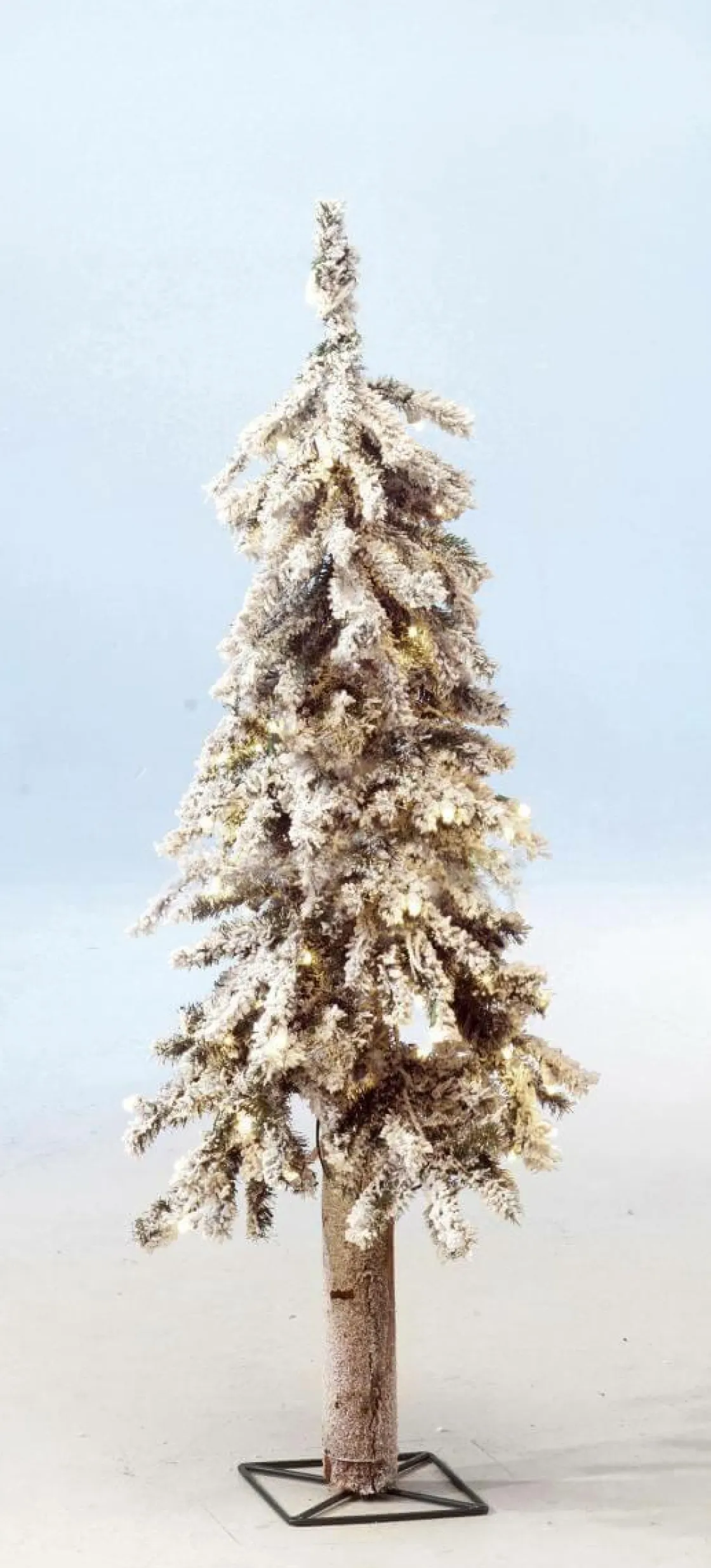 DecoWoerner Árboles De Mesa Y Ramas De Abeto|Árboles De Navidad Artificiales>Abeto Artificial Nevado Con LED 60 Cm