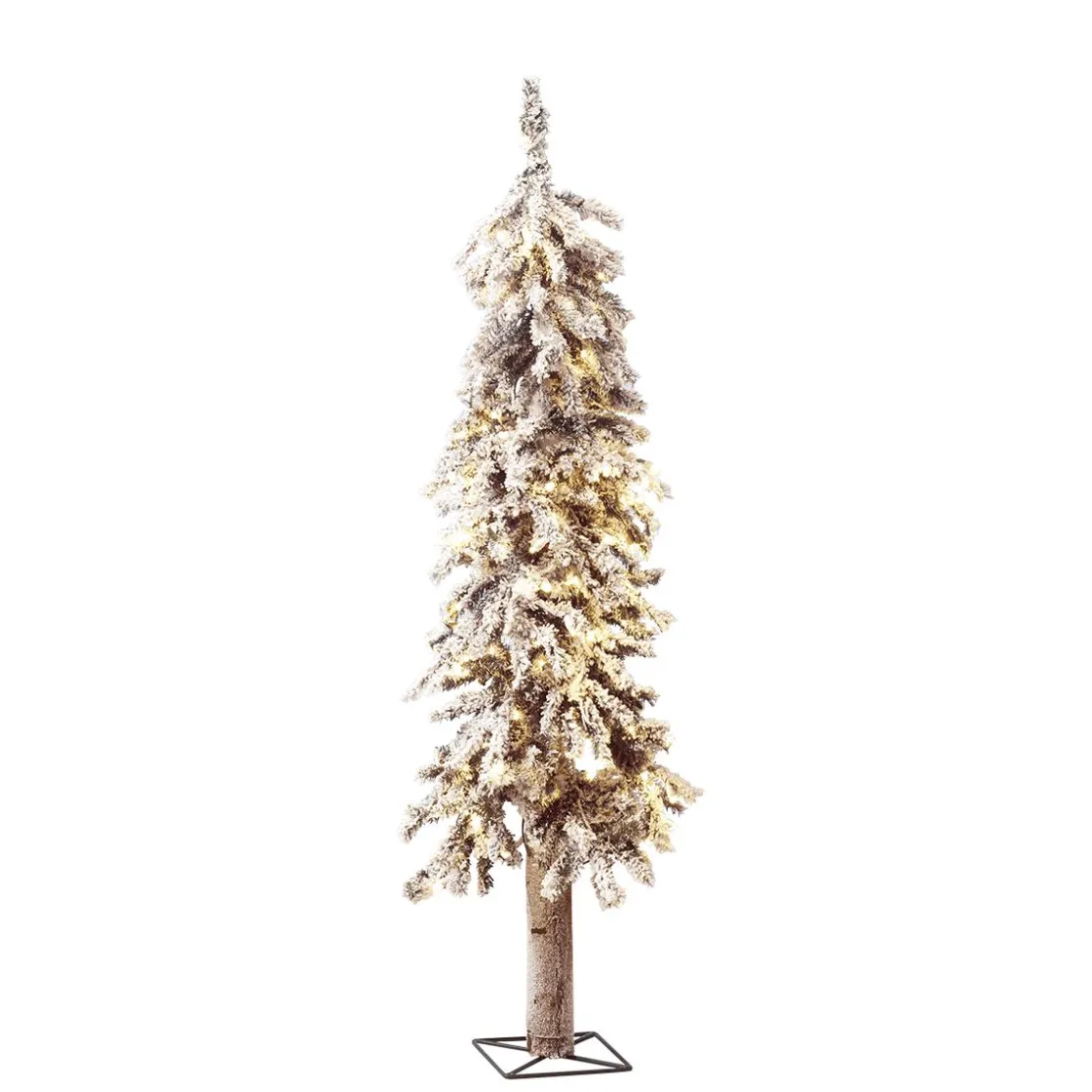 DecoWoerner Árboles De Navidad Artificiales>Abeto Artificial Nevado Con LED 90 Cm