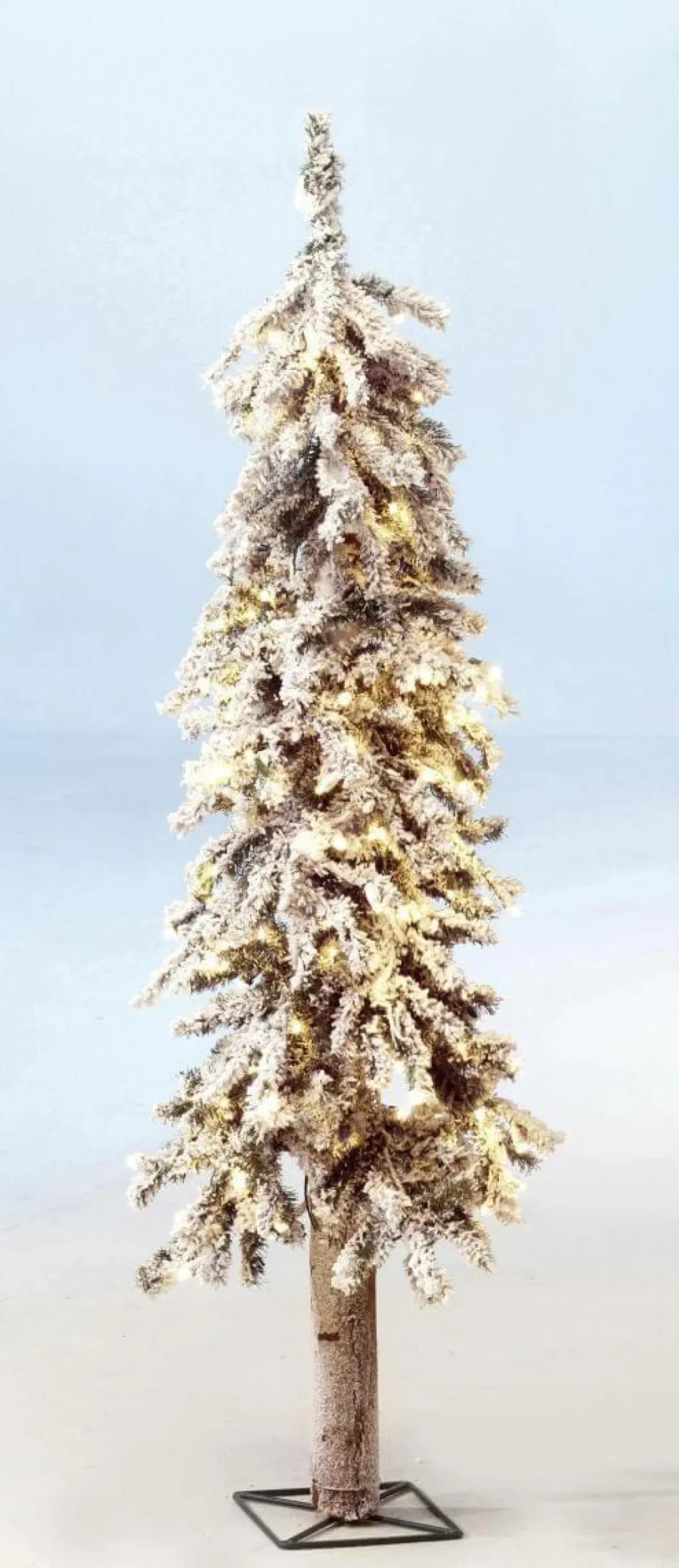 DecoWoerner Árboles De Navidad Artificiales>Abeto Artificial Nevado Con LED 90 Cm