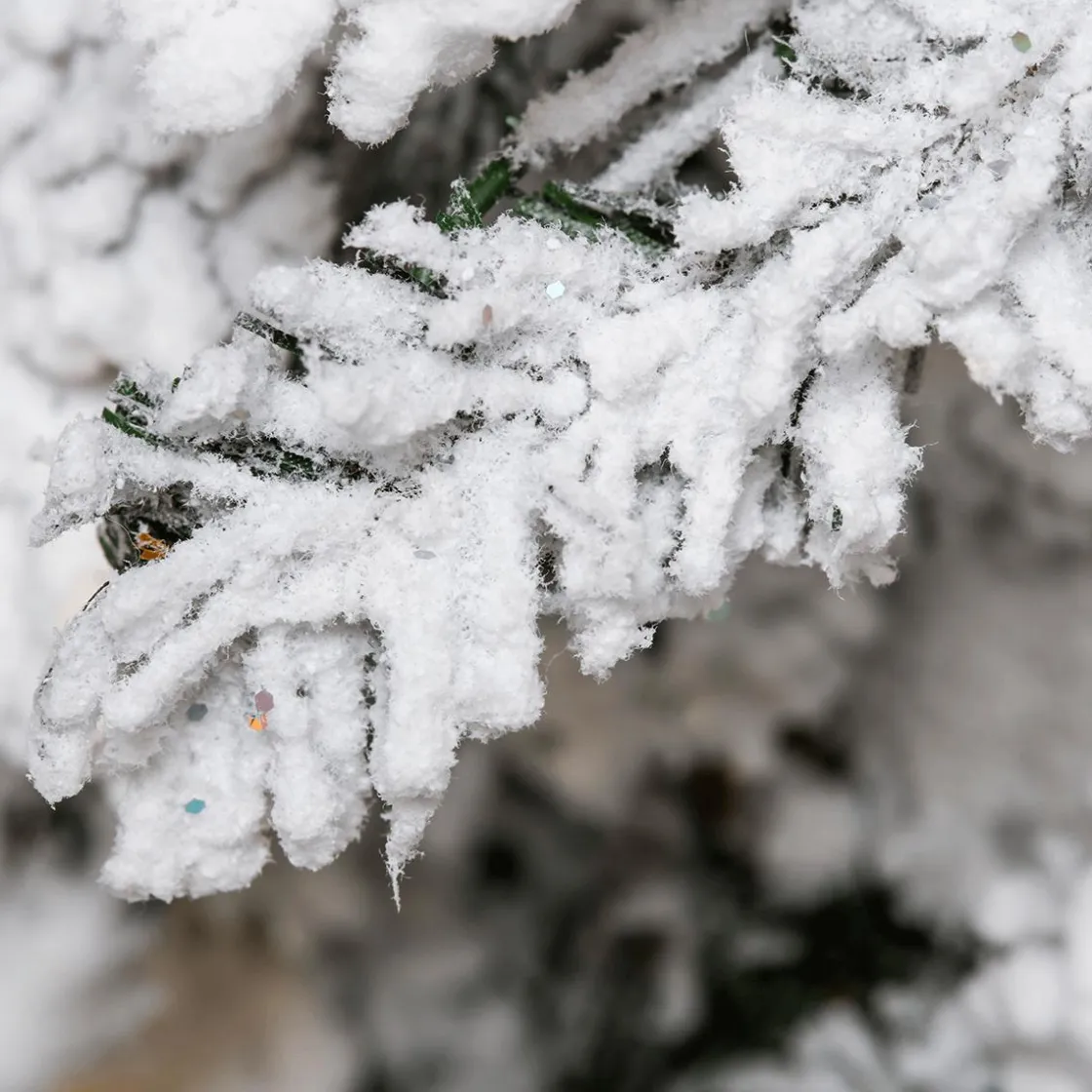 DecoWoerner Árboles De Navidad Artificiales>Abeto Artificial Nevado Con LED 90 Cm