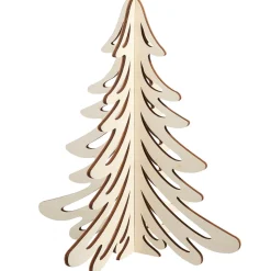 DecoWoerner Decoración Natural|Figuras De Navidad>Abeto De Madera, 60 Cm De Altura