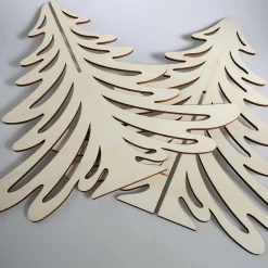 DecoWoerner Figuras De Navidad>Abeto De Madera, 83 Cm De Altura