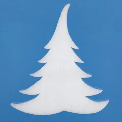 DecoWoerner Decoración De Invierno>Abeto De Nieve De Algodón Moldeado, , 18 Cm