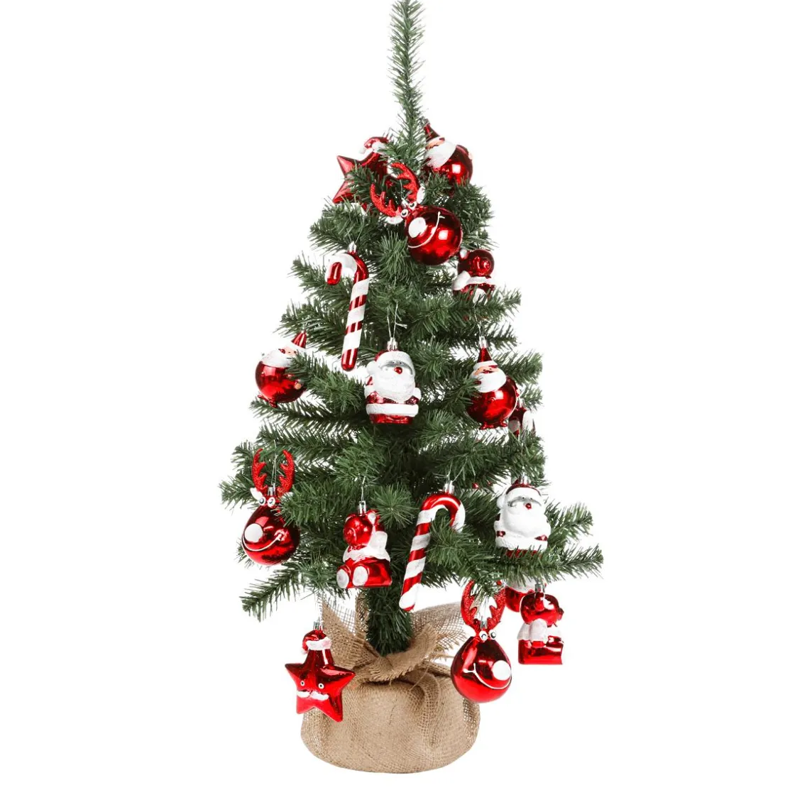 DecoWoerner Árboles De Mesa Y Ramas De Abeto>Abeto Decorativo De 75 Cm Con Figuras