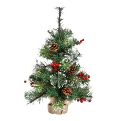 DecoWoerner Árboles De Mesa Y Ramas De Abeto>Abeto Decorativo De 60 Cm En Bolsa De Yute