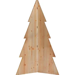 DecoWoerner Decoración Natural|Figuras De Navidad>Abeto Decorativo De Madera Altura 100 Cm