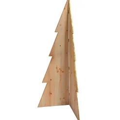 DecoWoerner Decoración Natural|Figuras De Navidad>Abeto Decorativo De Madera Altura 100 Cm
