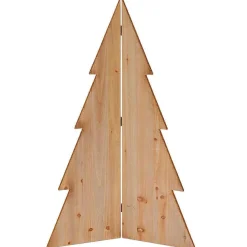 DecoWoerner Decoración Natural|Figuras De Navidad>Abeto Decorativo De Madera Altura 140 Cm