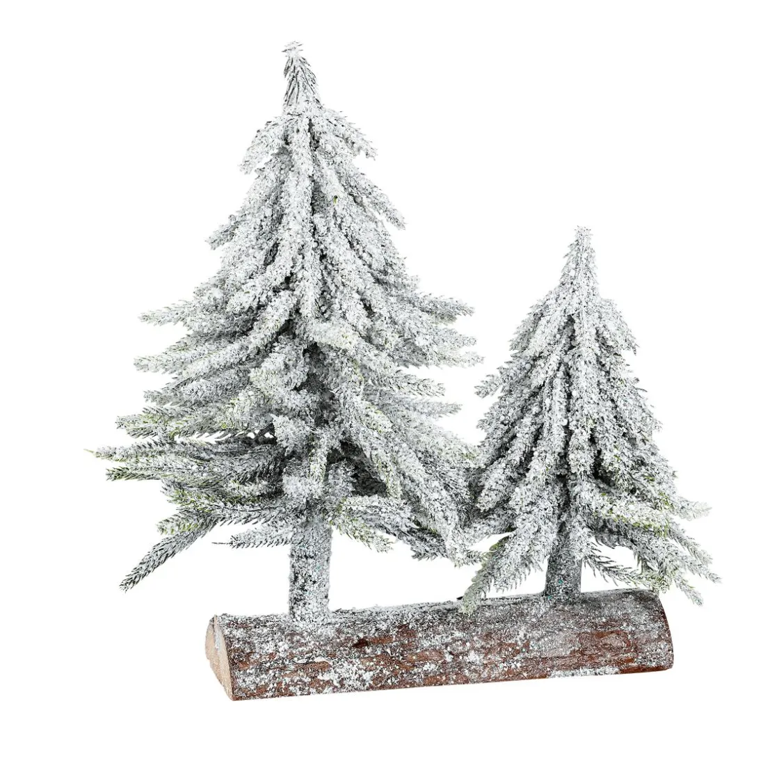 DecoWoerner Decoración De Invierno|Árboles De Mesa Y Ramas De Abeto>Abeto- Stand 16 X 28 Cm Nevado