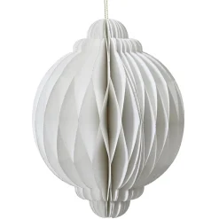 DecoWoerner Decoración Temática|Figuras De Navidad>Adorno Colgante De Papel De Nido De Abeja De Lujo Redondo De 30 Cm Ø