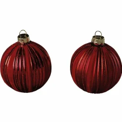 DecoWoerner Bolas De Navidad>Adorno De Navidad Terciopelo , 8 Cm, 2 Piezas