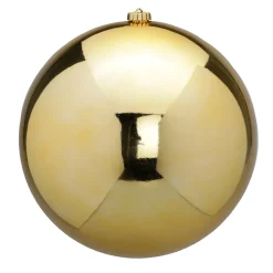 DecoWoerner Bolas De Navidad>Adorno Navideño De Plástico 25 Cm Ø, Dorado