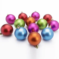DecoWoerner Bolas De Navidad>Adornos Navideños De Plástico, Colores Surtidos