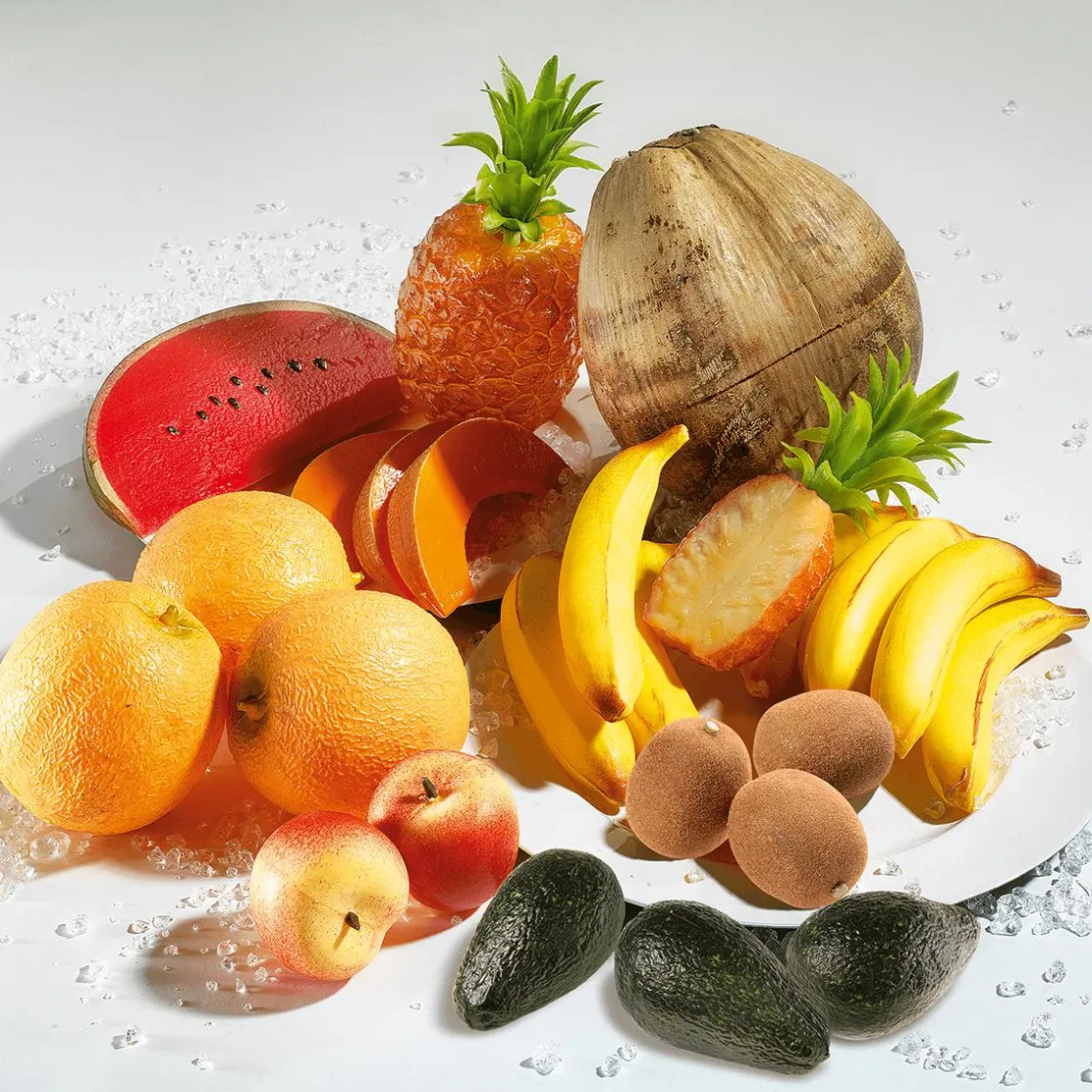 DecoWoerner Verduras Y Hierbas|Frutas>Aguacate De Imitación, 3 Piezas