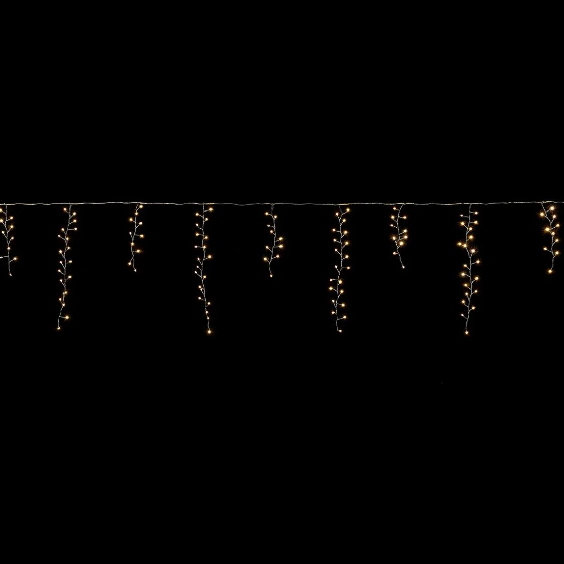 DecoWoerner Luces De Navidad>Alambre LED Icicle Light "Fuegos Artificiales", Cortina De Luces Anchura 385 Cm