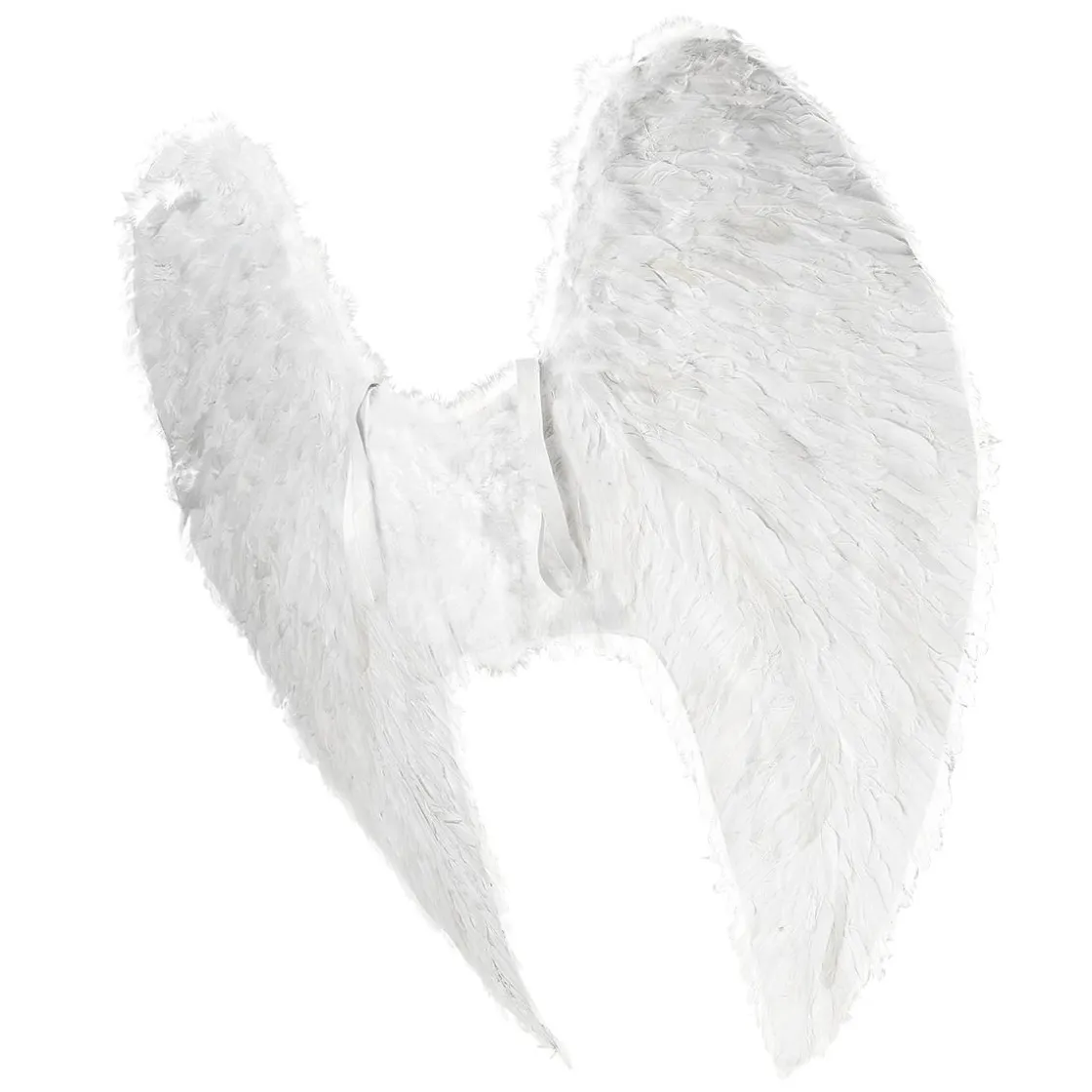 DecoWoerner Decoración Navideña Xxl>Alas De ángel Blancas Con Plumas, Longitud 120 Cm