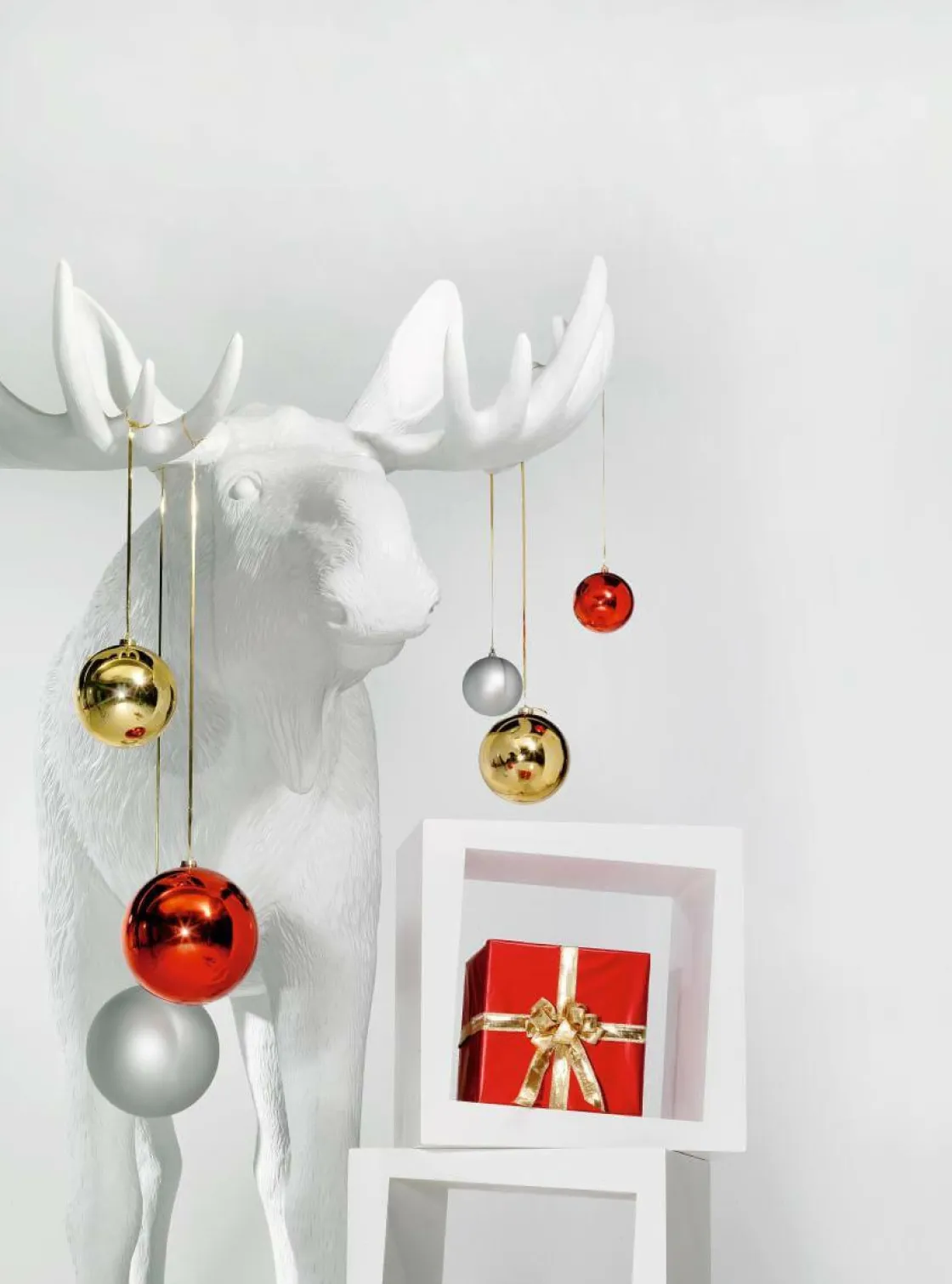 DecoWoerner Decoración De Animales|Decoración Navideña Xxl>Alce Decorativo Altura 210 Cm,