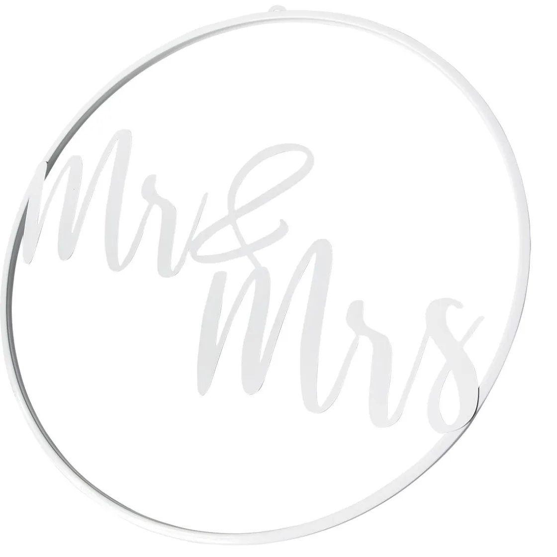 DecoWoerner Decoración Temática>Anillo De Decoración Mr&Mrs Ø 50 Cm