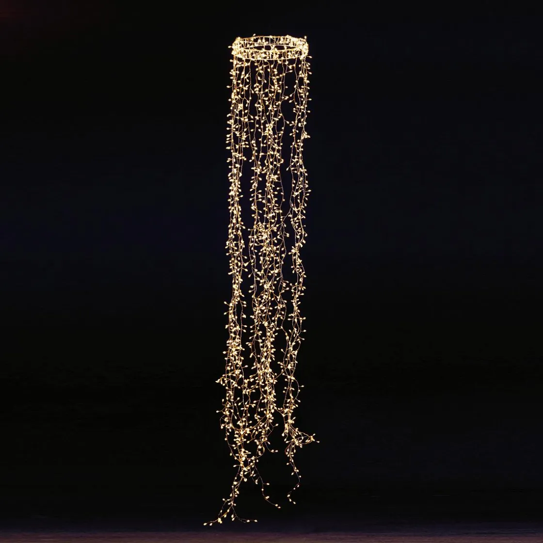 DecoWoerner Luces De Navidad>Anillo De Luces De Alambre "Fuegos Artificiales", Longitud 185 Cm, Ø 30 Cm