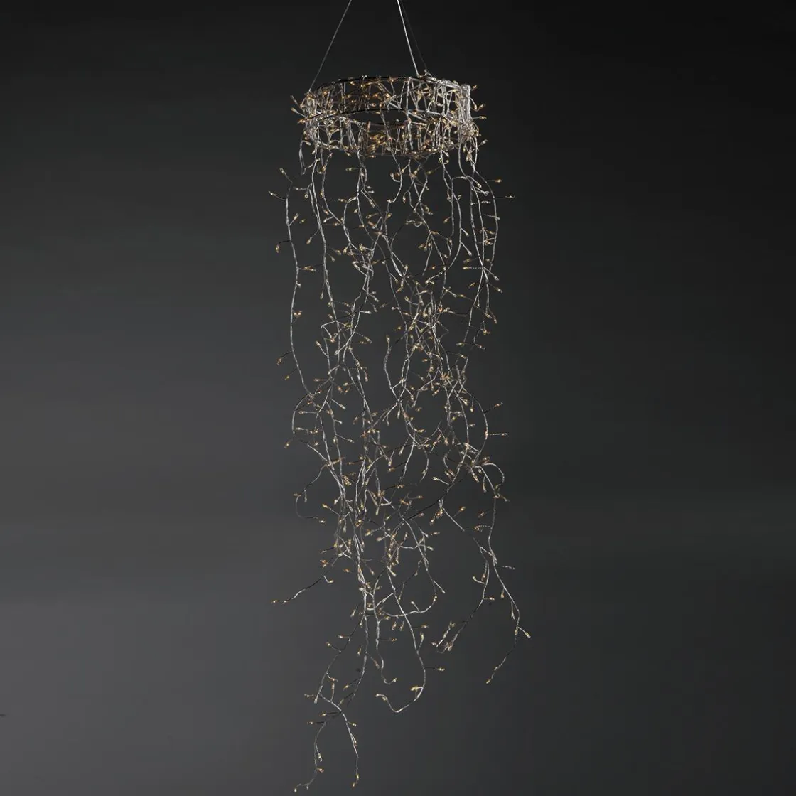 DecoWoerner Luces De Navidad>Anillo De Luces De Alambre "Fuegos Artificiales", Longitud 185 Cm, Ø 30 Cm