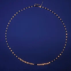 DecoWoerner Luces De Navidad>Anillo De Luces LED Para Exteriores, LED Cálido, Ø 75 Cm