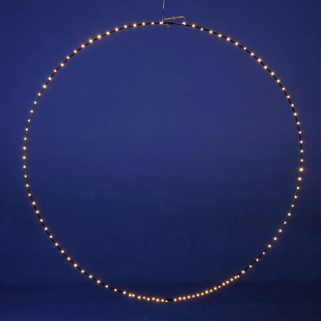 DecoWoerner Decoración Navideña Xxl|Luces De Navidad>Anillo De Luces LED Para Exteriores, LED Cálido, Ø 100 Cm