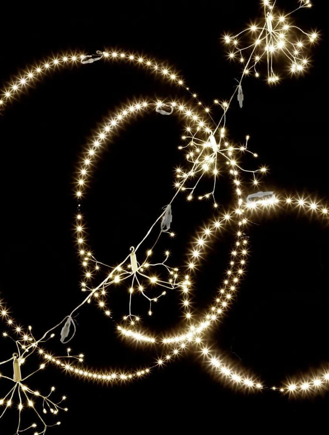 DecoWoerner Decoración Navideña Xxl|Luces De Navidad>Anillo De Luces LED Para Exteriores, LED Cálido, Ø 100 Cm