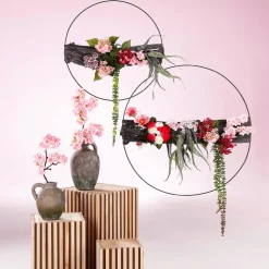 DecoWoerner Ayudas Y Herramientas De Decoración|Decoración De Otoño>Anillo Decorativo De Metal, Entre 58 - 60 Cm Ø