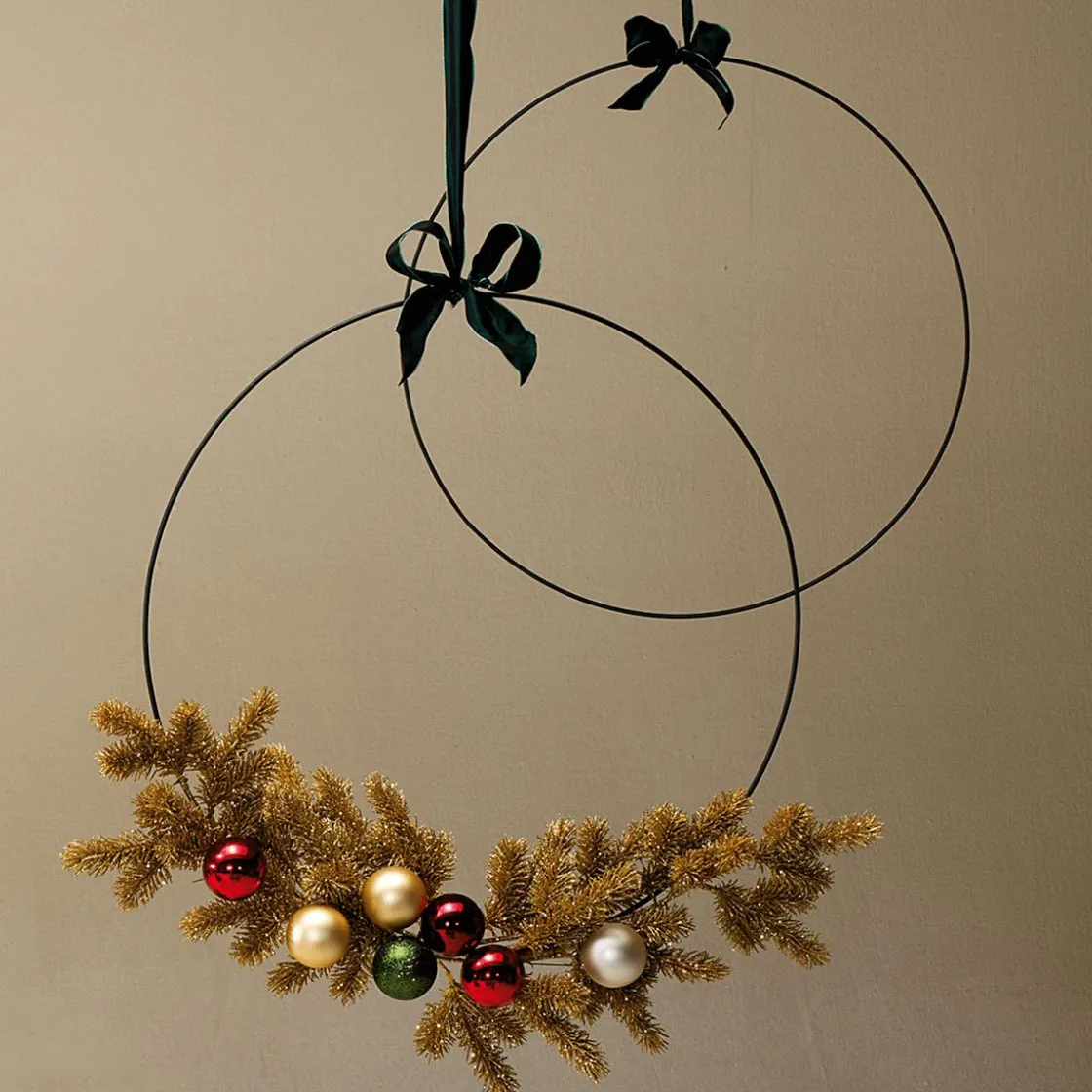 DecoWoerner Ayudas Y Herramientas De Decoración|Decoración De Otoño>Anillo Decorativo De Metal, Ø 80 Cm
