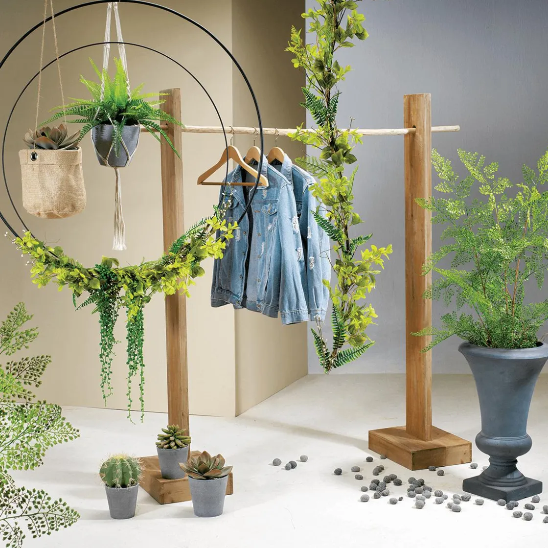 DecoWoerner Ayudas Y Herramientas De Decoración|Decoración De Otoño>Anillo Decorativo De Metal, Ø 100 Cm