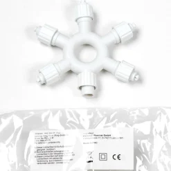 DecoWoerner Luces De Navidad>Anillo Distribuidor 5gang Para LED Profi System Blanco