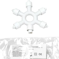 DecoWoerner Luces De Navidad>Anillo Distribuidor 5gang Para LED Profi System Blanco