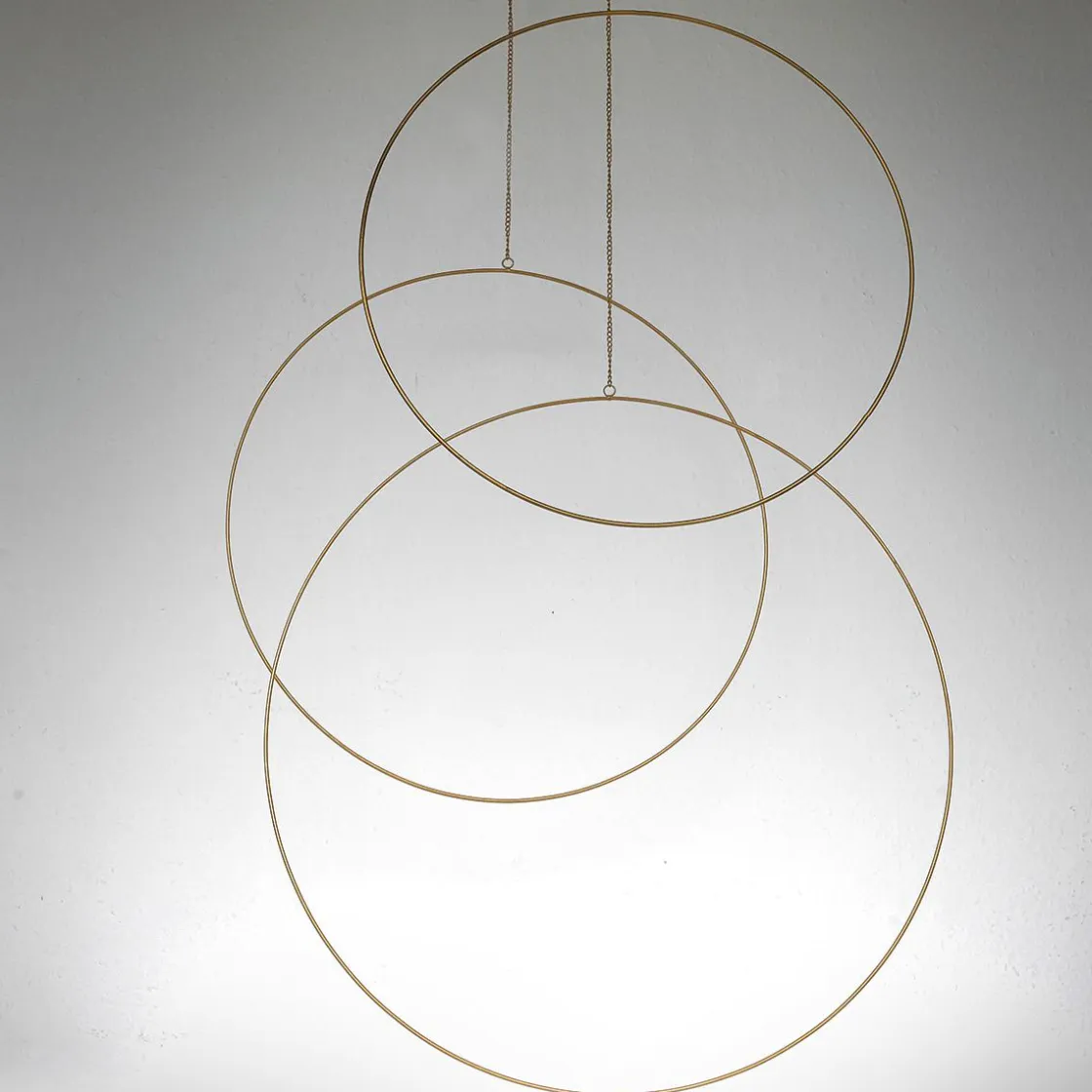 DecoWoerner Ayudas Y Herramientas De Decoración>Anillos Decorativos De Metal 3 Piezas Ø 50-75 Cm