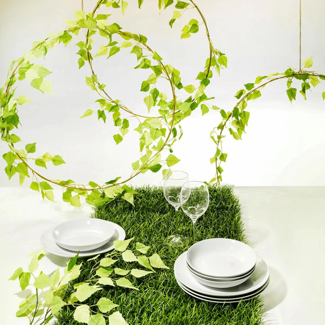 DecoWoerner Ayudas Y Herramientas De Decoración>Anillos Decorativos De Metal 3 Piezas Ø 50-75 Cm