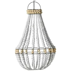 DecoWoerner Decoración Temática|Decoración De Verano>Araña De Luces De Canasto "Shabby Chic"
