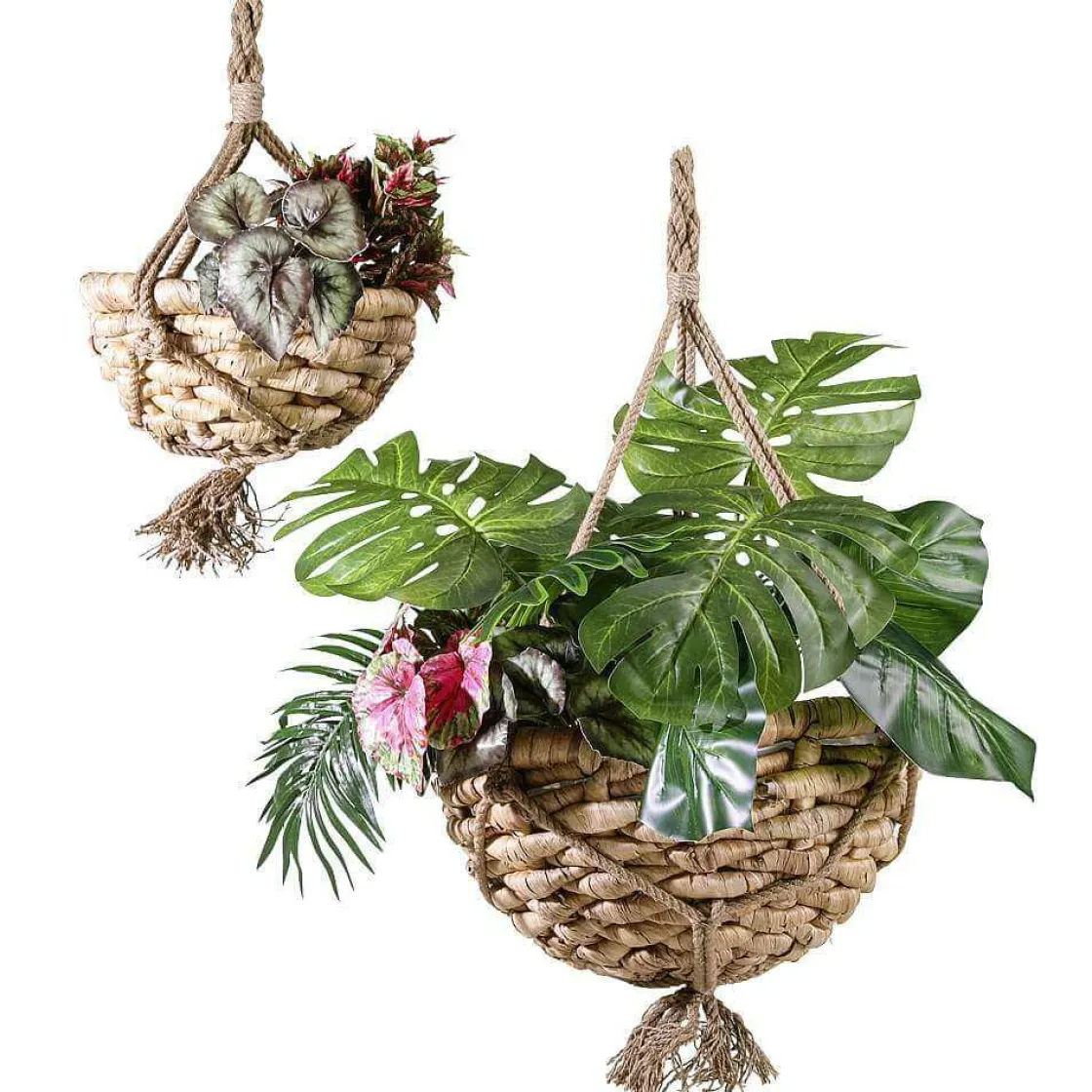 DecoWoerner Plantas Verdes|Hojas>Arbusto De Begonia Artificial , 30 Cm