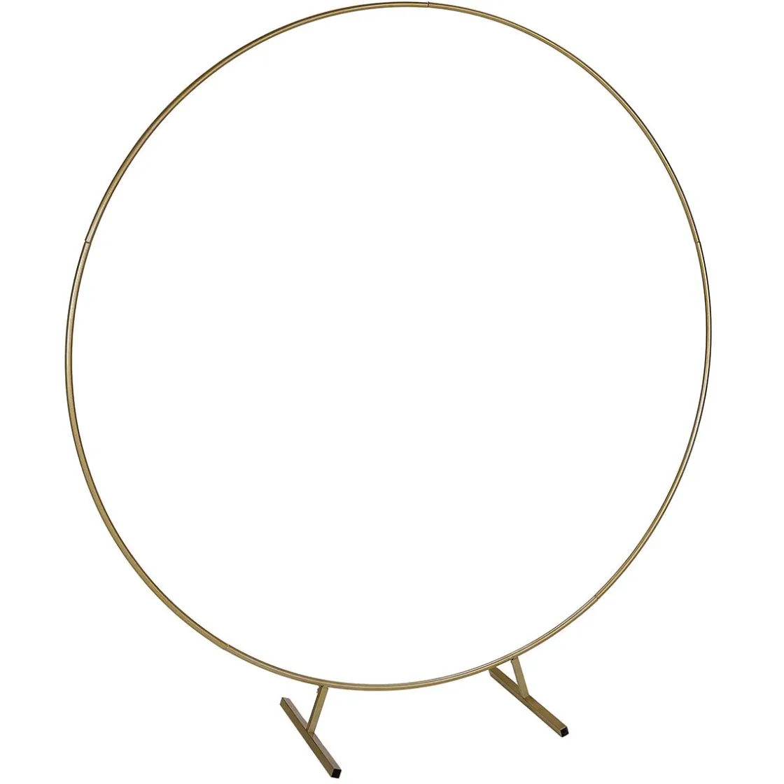 DecoWoerner Ayudas Y Herramientas De Decoración|Decoración Temática>Arco De Boda Dorado Redondo Arco De Metal 200 Cm