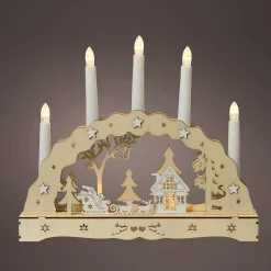 DecoWoerner Figuras De Navidad|Luces De Navidad>Arco De Velas LED 33 Cm
