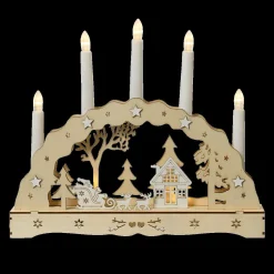 DecoWoerner Figuras De Navidad|Luces De Navidad>Arco De Velas LED 33 Cm