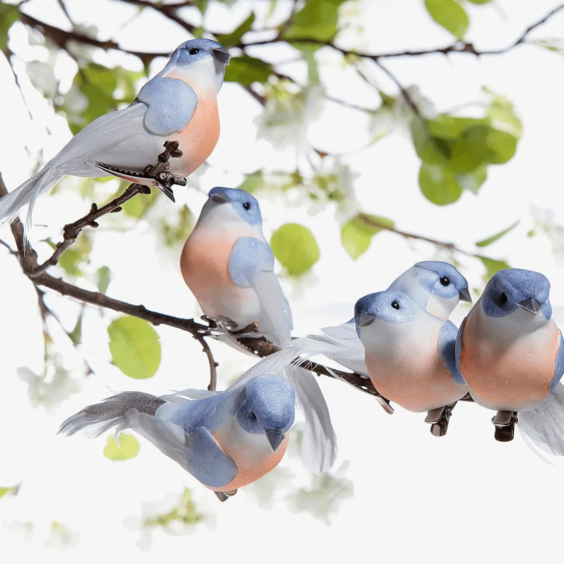 DecoWoerner Decoración De Animales|Decoración De Primavera>Aves Decorativas, Color , 10 Cm, 6 Piezas