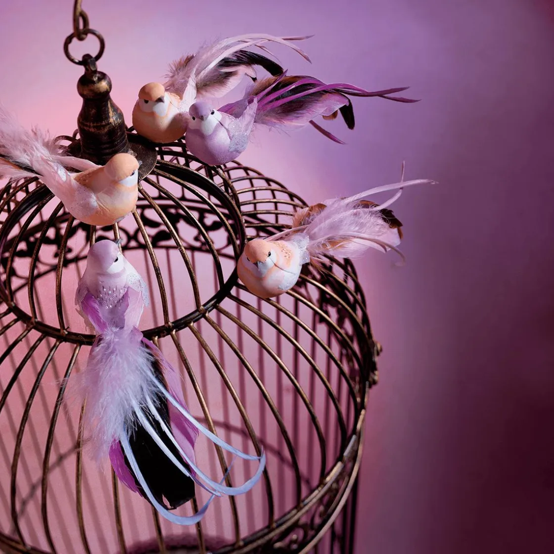 DecoWoerner Decoración De Animales|Decoración De Primavera>Aves Decorativas, Color , 10 Cm, 6 Piezas
