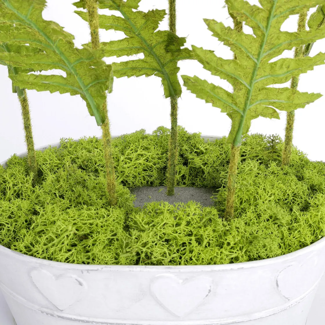 DecoWoerner Decoración De Verano|Decoración De Primavera>Bañera De Zinc Con Motivo De Corazón 32 Cm